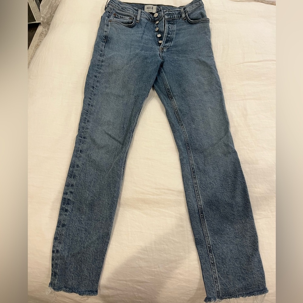 Agolde Riley Straight Jean. Size 27.